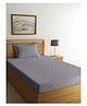 Arrabi Single Bed Cotton Bedsheet and Pillow Cover  Grey