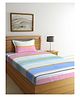 Arrabi Single Bed Cotton Bedsheet and Pillow Cover  Multicolour