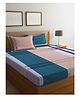 Arrabi Double Bed Cotton Blend Bedsheet and 2 Pillow Covers - Multicolour