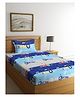 Arrabi Single Bed Cotton Bedsheet and Pillow Cover - Multicolour