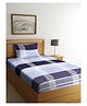 Arrabi Single Bed Cotton Bedsheet and Pillow Cover - Blue