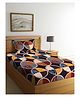 Arrabi Single Bed Cotton Blend Bedsheet and Pillow Cover - Multicolour