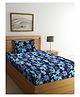 Arrabi Single Bed Cotton Bedsheet And Pillow Cover - Blue