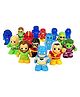 Ooshies Hologram Character Toy Figures Extra Large Pack Of 6 - Multicolor