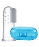 DOMENICO Silicone Finger Tooth Brush with Carry Case - Blue