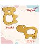 TinyBee Koala & Hippo Wooden Teether Pack of 2 - Brown