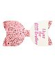 Aye Candy I Have The Best Brother Text & Glitter Finish Bow Embellished Festive Hair Clip - Pink