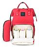 MOMISY Diaper Backpack Bag With Bottle Holder Bag (Red)