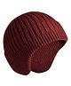 MOMISY  Woollen Beanie Helmet Skull Cap Maroon - Diameter 34 cm