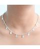 Pretty Ponytails Coin Medallion Necklace - Silver
