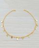 Pretty Ponytails Coin Medallion Necklace - Golden