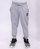 3PIN Pleacement Printed Joggers - Grey Melange