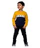 3PIN Full Sleeves London Printed & Colour Blocked Sweatshirt - Navy Blue