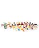KiddyBuddy Animal Toy Set Of 58 Piece - Multicolor