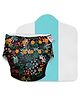 SuperBottoms Freesize UNO Cloth Diaper (3M - 3Y) Reusable with 1 Dry Feel Pad, Absorbs 4-5 Pees - Shruberry