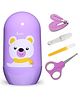 Enorme 4 in 1 Baby Nail Clipper kit with Cute Case Nail Clipper Scissors Tweezers & Baby Nail File Set for Kids  (Color May Vary)