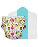 SuperBottoms Freesize UNO Cloth Diaper (3M - 3Y) Reusable with 1 Dry Feel Pad, Absorbs 4-5 Pees - Coloured Skies