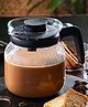 Borosil Glass Carafe With Lid & Strainer Black - 350 ml
