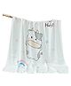 Bembika Bamboo Cotton Muslin Swaddle Blanket Baby Pink Calf Printed - White