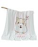 Bembika Bamboo Cotton Muslin Swaddle Blanket Baby, Totoro Printed, 110x110cm - White