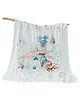 Bembika Bamboo Cotton Muslin Swaddle Blanket Baby Elephant Circus Printed - White