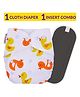 Bembika Reusable Cloth Diaper With Insert  Yellow