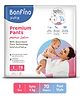 Bonfino Premium Pants With Absorbent Pore Technology New Born - 70 Pieces