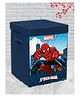 Marvel By Kuber Mart Industries Spiderman Print Foldable Laundry Basket with Handle & Lid 60 Litre - Navy Blue