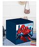 Marvel By Kuber Mart Industries Spiderman Print Durable & Collapsible Square Storage Box  - Navy Blue