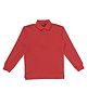 GINI & JONY Cotton Full Sleeves T-Shirt Solid Print- Red
