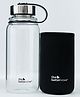 The Better Home Borosilicate Glass Water Bottle with Infuser (1 Litre) | Pack of 1 (Black)