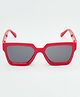 KIDSUN 100% UV Protection Square Sunglasses - Red