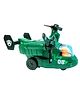 VParents militery helicopter push and go durable scale friction powered kids chopper pretend play cop airplane toy for boy girl toddlers (mini helicopter)- Multi color