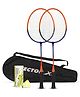 Vector-X VXB 580 Badminton Rackets and Shuttlecock Set -Orange