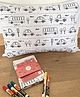 Oranges and Lemons Dreams Come True DIY Doodle Art Pillow Covers Pack of 2  - White