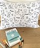 Oranges and Lemons DIY Doodle art Pillow Covers Be Wild Print - White