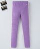 Ed-a-Mamma Cotton Full Length Sustainable Side Tap Legging - Purple