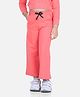 Aww Hunnie Solid Bow Detailed Winter Wear Track Pant With Front Pockets - Pyjama