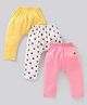 Babyhug Full Length Diaper Pants Bee Print Pack of 3 - Multicolour