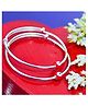 Silver Chest 92.5 Percentage Pure Silver Baby Bangles Star Charms Silver Ball Design  Pack of 2 Silver