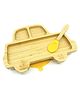 Starkiddo Rider Bamboo Suction Plate and Learning Weaning Set - Yellow