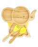 Starkiddo Tusker Bamboo Suction Plate and Learning Weaning Set - Yellow