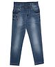 LEO Slim Fit Stretch Button Down Jeans - Blue