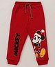 Bodycare Full-Length Joggers Mickey Mouse Print - Maroon