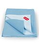 LuvLap Instadry Anti-Piling Fleece Baby Bed Protector, Quick Dry Waterproof Sheet, Small 100x140cm, Sky Blue (Pack of 1)