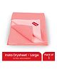 LuvLap Instadry Waterproof Baby Dry Sheet 1-Pack, Large 100x140 cm (39x55 inch), Extra Absorbent Quick Dry Sheet, Bed Protector New Born, Salmon Rose