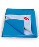 LuvLap Instadry Anti-Piling Fleece Quick Dry Baby Bed Protector Sheet, Waterproof, 100x140cm, Royal Blue, Pack of 1