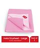 LuvLap Instadry Anti-Piling Fleece Quick Dry Baby Bed Protector Sheet, Waterproof, 100x140cm, Baby Pink, Pack of 1