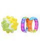 VGRASSP Pop It Fidget Sensory Toys Stress Relief Silicone Pressure Relieving Toys Squeeze Toys Novelty Gifts for Kids Color as Per Stock (Stress Pop it Ball and Hand Watch - Pack of 2)