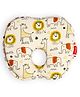 LuvLap Memory Foam Baby Head Shaping Pillow, Apple Shape, Animal Print, Prevents Flat Head Syndrome, 0m+, Mustard, Pack of 1